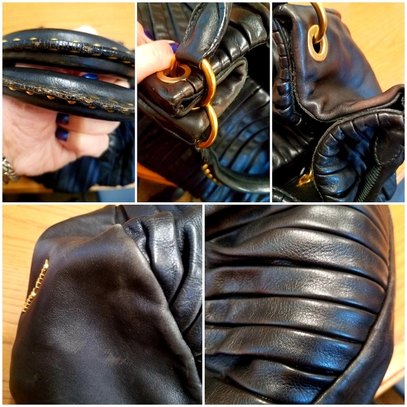 Miu Miu Pleated Leather Plisse Bag - Picture 7 of 7
